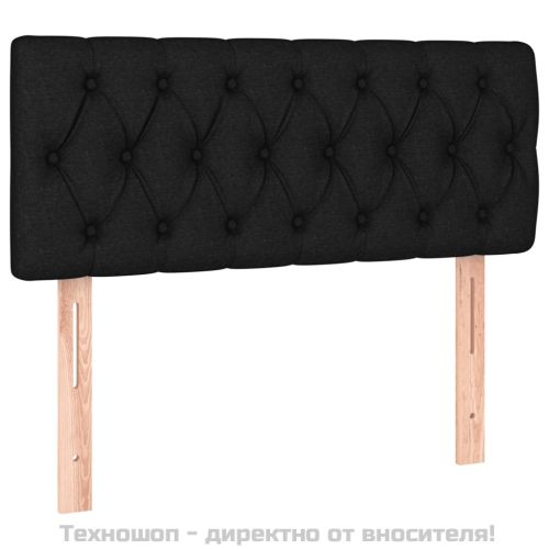 Боксспринг легло с матрак, черно, 90x200 см, плат
