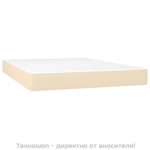 Матрак за легло с покет пружини средна твърдост кремав 140x200x20 см плат