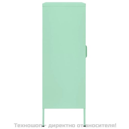 Шкаф за съхранение, мента, 80х35х101,5 см, стомана