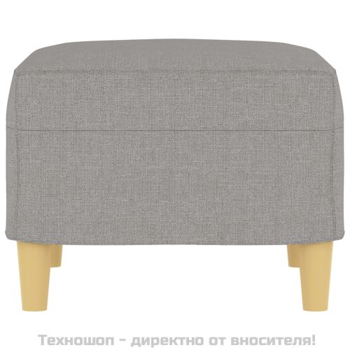 Табуретка, светлосива, 60x50x41 см, текстил