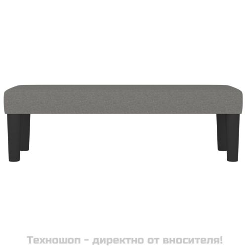Пейка, тъмносива, 100x30x30 см, плат