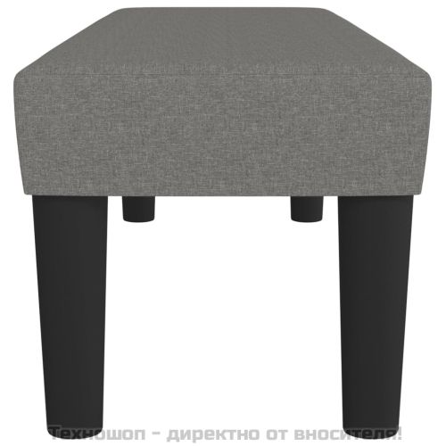 Пейка, тъмносива, 100x30x30 см, плат