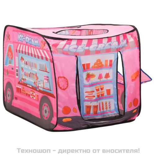 Детска палатка за игра с 250 топки розово 70x112x70 см