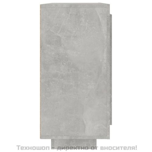 Сайдборд, бетонно сив, 92x35x75 см, инженерно дърво