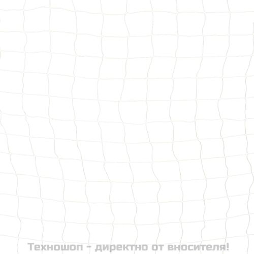 Футболна врата, 300x160x90 см, метал, черно и бяло