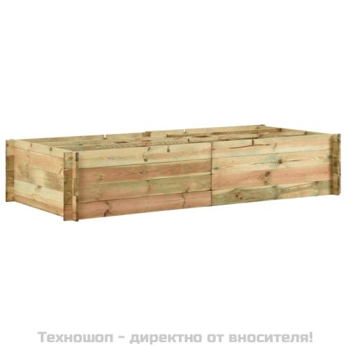 Повдигната леха за разсад, импрегниран бор, 197x100x40 см