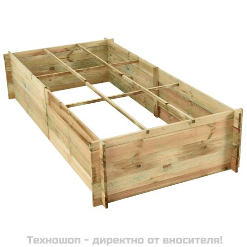Повдигната леха за разсад, импрегниран бор, 197x100x40 см