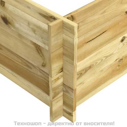 Повдигната леха, 150x100x40 см, импрегнирано дърво