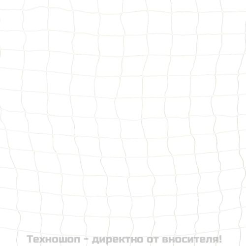 Футболна врата, 300x200x90 см, метал, черно и бяло