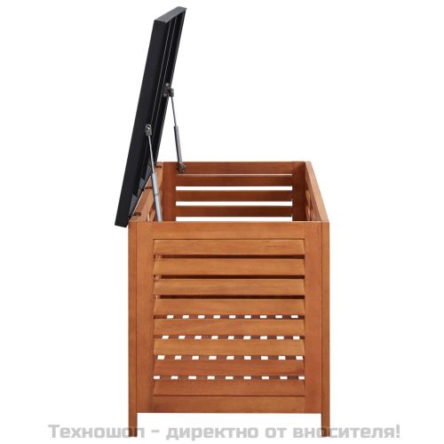 Градински сандък за съхранение, 117x50x55 см, евкалипт масив