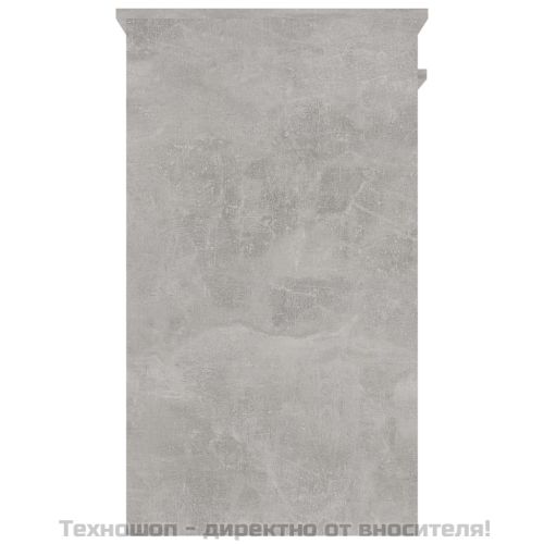 Бюро, бетонно сиво, 90x45x76 см, инженерно дърво