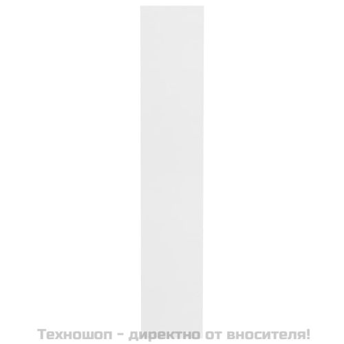 Шкаф за обувки, бял, 54x34x183 см, инженерно дърво