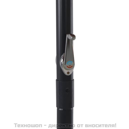 Градински чадър с алуминиев прът, 500 см, антрацит