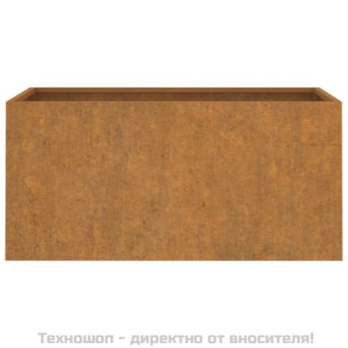 Кашпа, 62x30x29 см, кортенова стомана