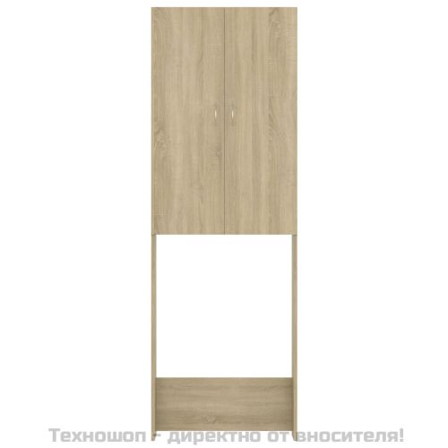 Шкаф за пералня, дъб сонома, 64x25,5x190 см