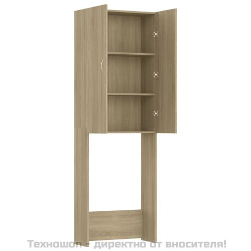 Шкаф за пералня, дъб сонома, 64x25,5x190 см