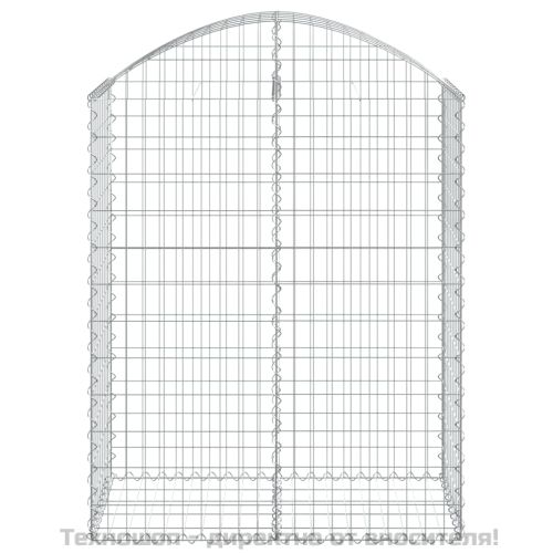 Дъговидна габионна кошница 100x50x120/140 см поцинковано желязо