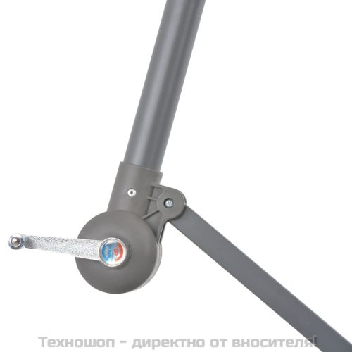 Конзолен градински чадър с алуминиев прът, бордо, 300 см