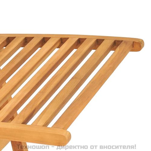 Шезлонг, тиково дърво масив