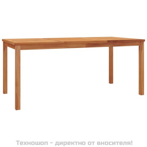 Градински трапезен комплект, 4 части, тиково дърво масив