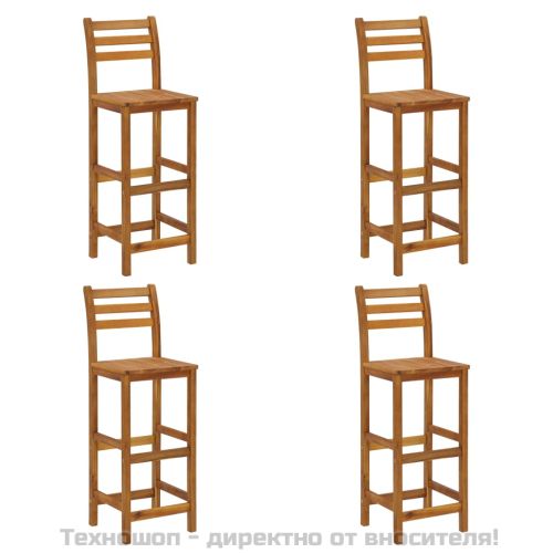 Градински бар комплект от 5 части, акация масив