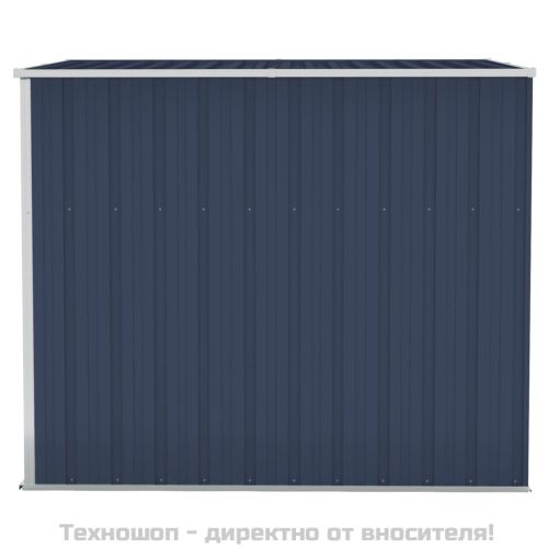 Градинска барака стенен монтаж антрацит 118x194x178 см стомана