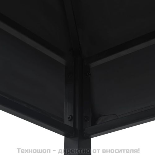 Навес за барбекю, 240x150x255 см, антрацит, стомана