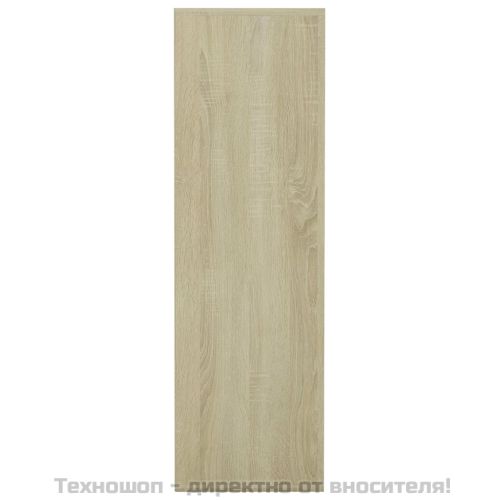 Шкаф библиотека, дъб сонома, 98x30x98 см, ПДЧ