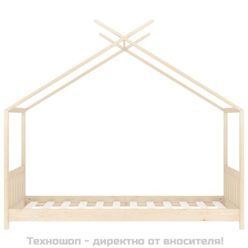 Рамка за детско легло, бор масив, 70x140 см