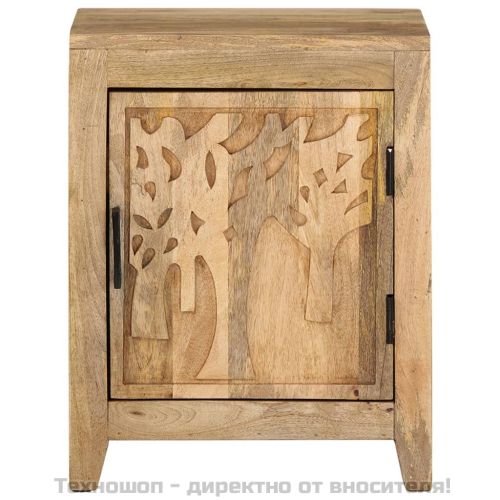 Нощно шкафче, 40x30x50 см, мангово дърво масив