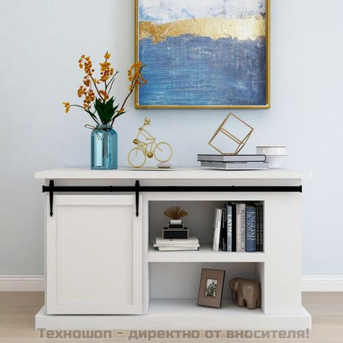 Комплект за мини плъзгаща врата за шкаф, стомана, 152 см