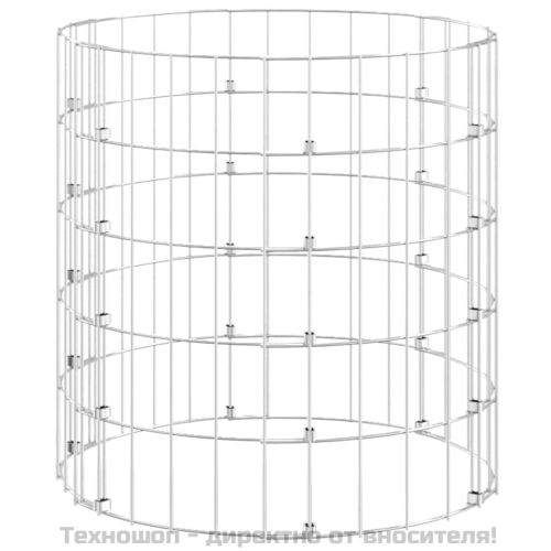 Градински компостер Ø50x50 см поцинкована стомана