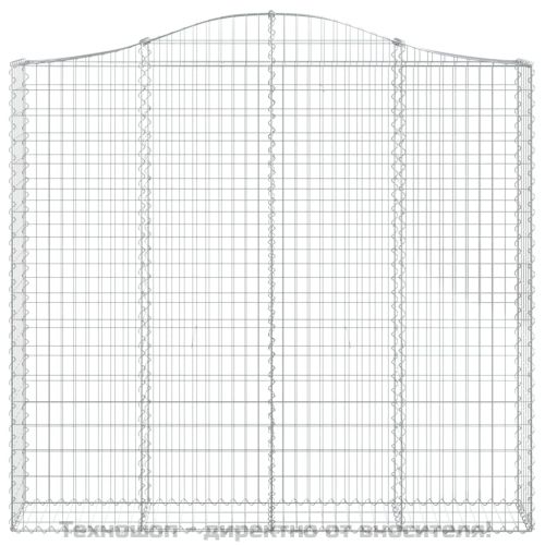 Габионни кошници арка 4 бр 200x30x180/200 см поцинковано желязо