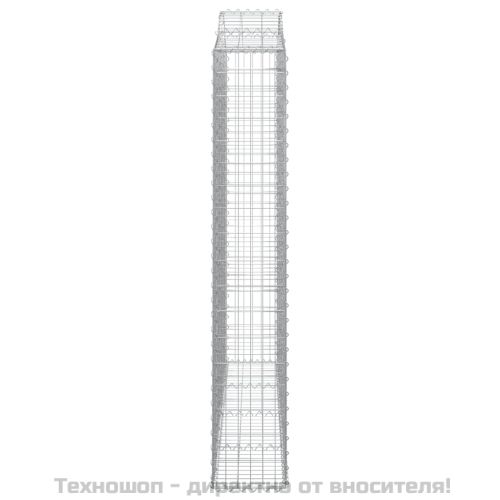 Габионни кошници арка 4 бр 200x30x180/200 см поцинковано желязо