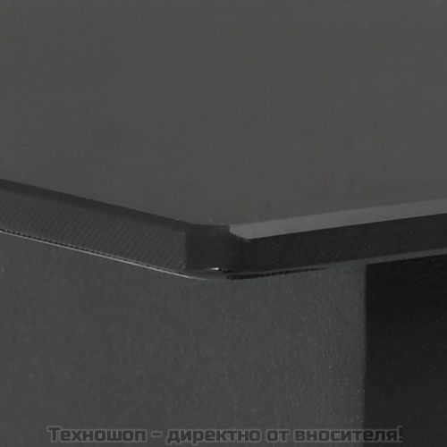 Градински трапезен комплект, 3 части, черен