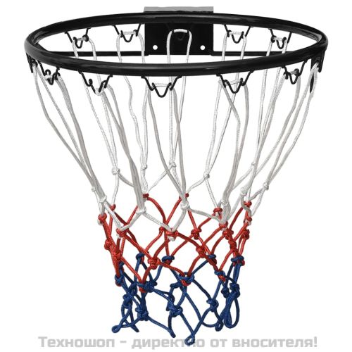 Баскетболен ринг, черен, 39 см, стомана