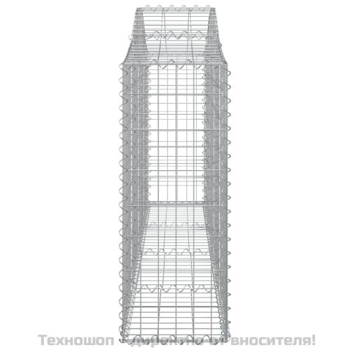 Габионни кошници арка 9 бр 200x30x80/100 см поцинковано желязо