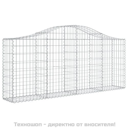 Габионни кошници арка 12 бр 200x30x80/100 см поцинковано желязо
