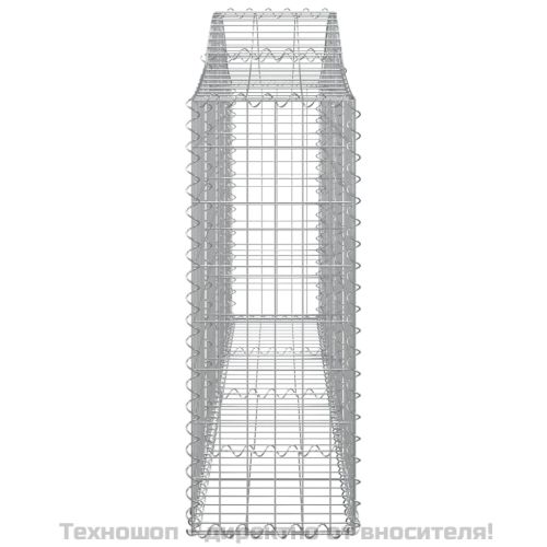 Габионни кошници арка 12 бр 200x30x80/100 см поцинковано желязо