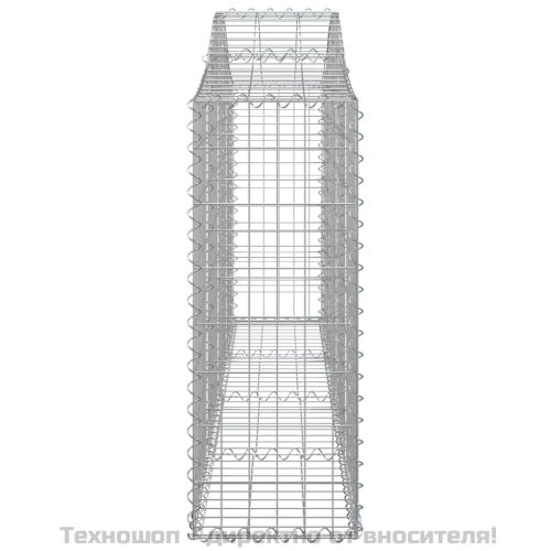Габионни кошници арка 15 бр 200x30x80/100 см поцинковано желязо