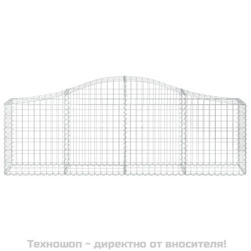 Габионни кошници арка 5 бр 200x30x60/80 см поцинковано желязо