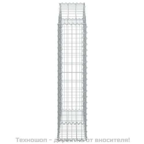 Дъговидна габионна кошница 100x30x120/140 см поцинковано желязо