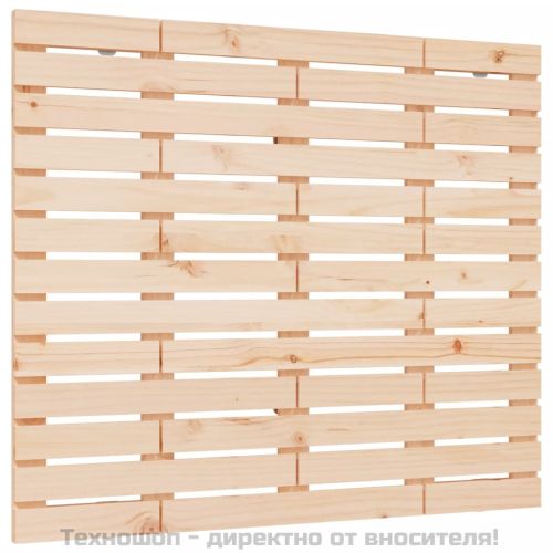 Стенна табла за спалня, 81x3x91,5 см, борово дърво масив