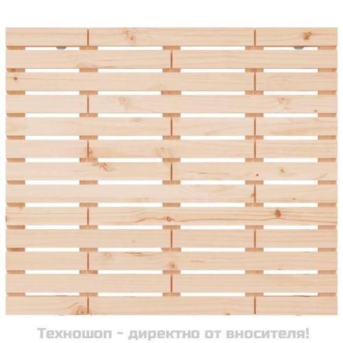 Стенна табла за спалня, 81x3x91,5 см, борово дърво масив