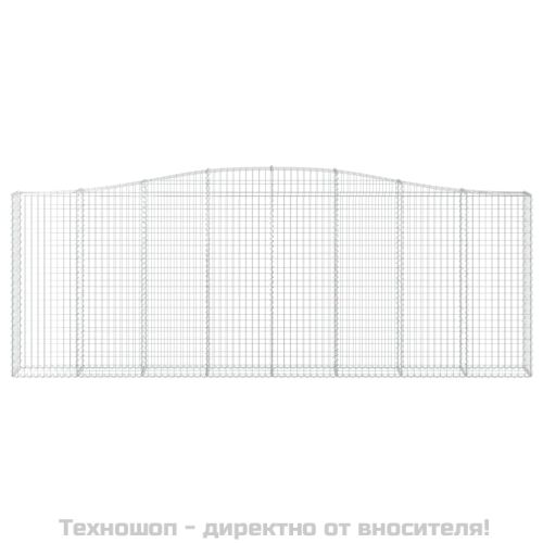 Дъговидна габионна кошница 400x30x140/160 см поцинковано желязо