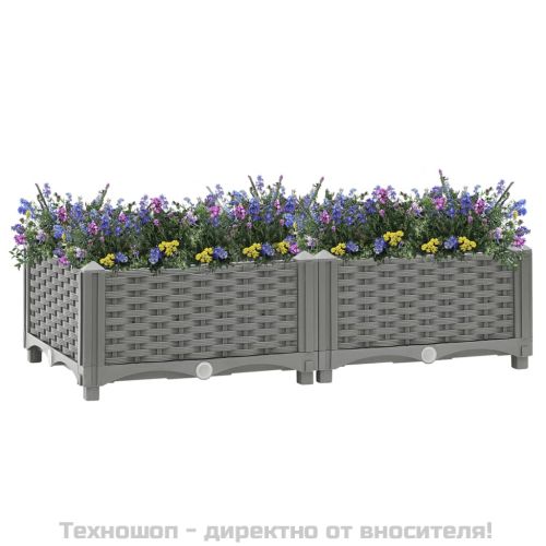Повдигната леха, 80x40x23 см, полипропилен