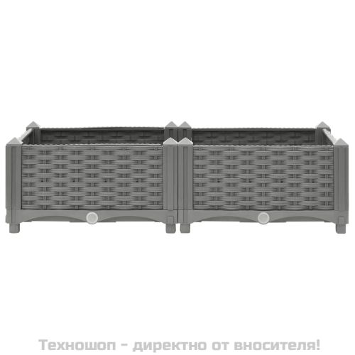 Повдигната леха, 80x40x23 см, полипропилен