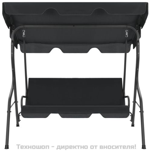 Градинска люлка, антрацит, 170x110x153 см