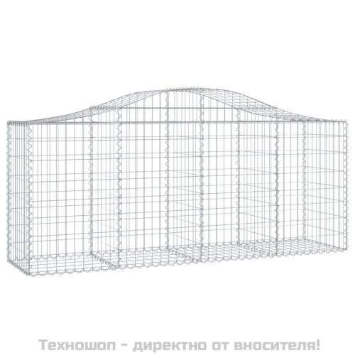 Габионни кошници арка 8 бр 200x50x80/100 см поцинковано желязо