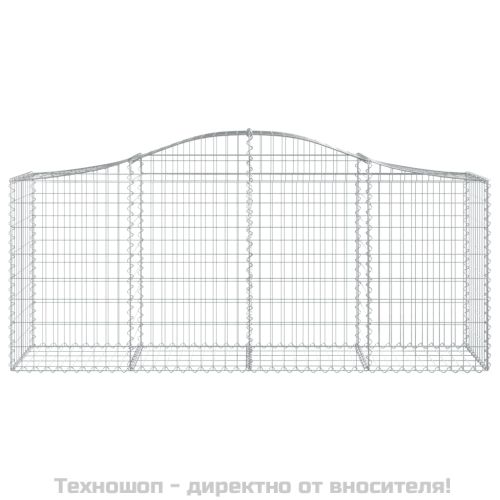 Габионни кошници арка 8 бр 200x50x80/100 см поцинковано желязо